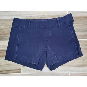Lilly Pulitzer Sloane Shorts Size 4 Dark Navy Blue‎ Stretch Side Zipper Pockets